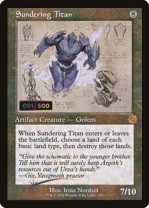 BRR: Sundering Titan (Schematic) (Serial Numbered) (Foil)
