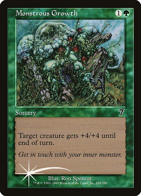 7ED: Monstrous Growth (Foil)