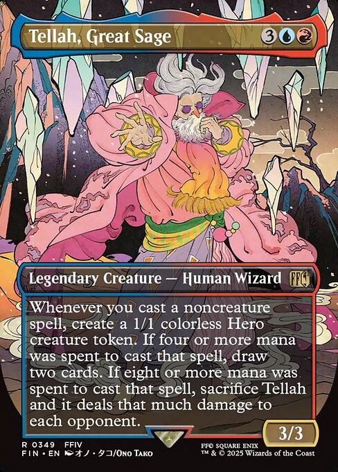 FIN: Tellah, Great Sage (Borderless) (Foil)