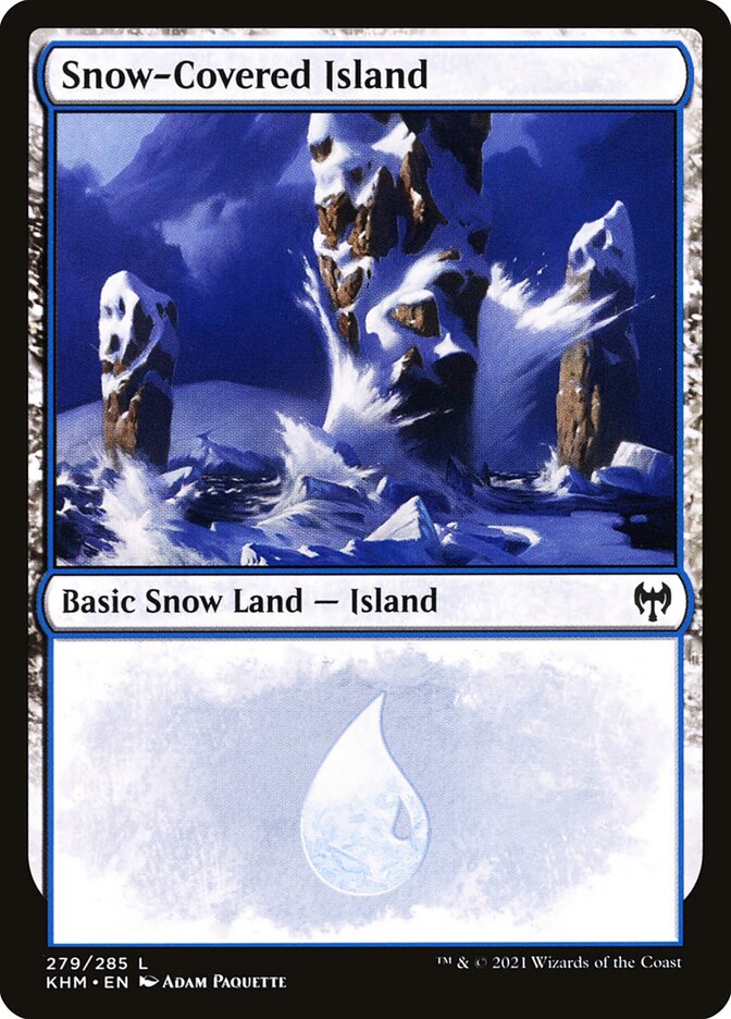 Snow-Covered Island (279) [Foil] :: KHM