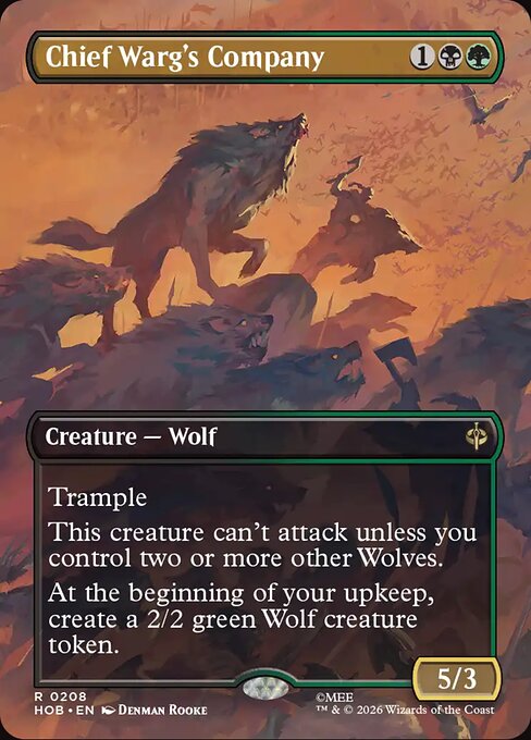HOB: Chief Warg's Company (Borderless) (Foil)
