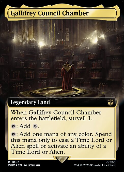 WHO: Gallifrey Council Chamber (Extended Art) (Surge Foil)
