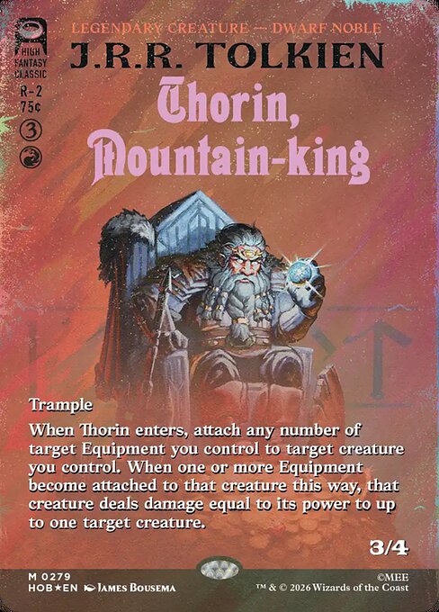 HOB: Thorin, Mountain-king (Borderless) (Surge Foil)