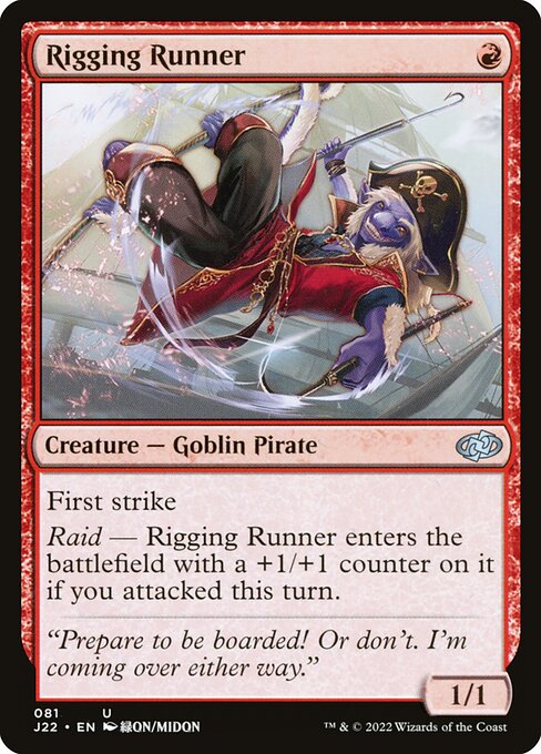 J22: Rigging Runner
