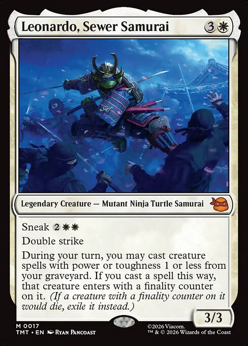 TMT: Leonardo, Sewer Samurai (Foil)