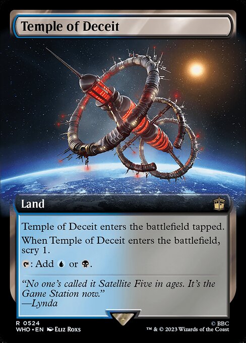 WHO: Temple of Deceit (Extended Art) (Foil)