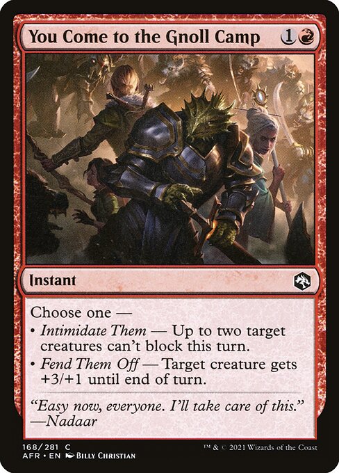 AFR: You Come to the Gnoll Camp