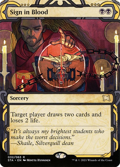 STA: Sign in Blood (Foil Etched)