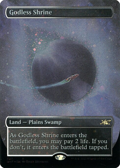 UNF: Godless Shrine (Borderless) (Galaxy Foil)