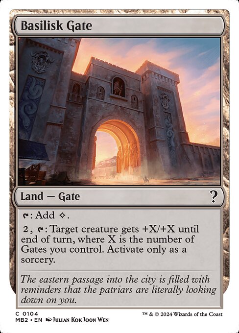MB2: Basilisk Gate (White Border)