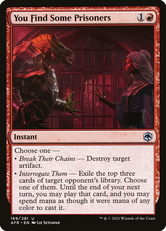 You Find Some Prisoners [Foil] :: AFR