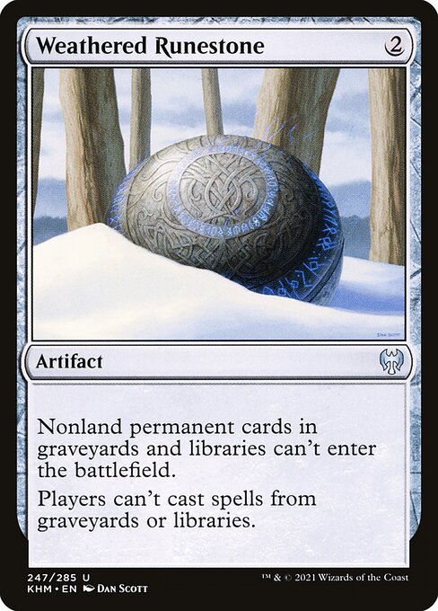 KHM: Weathered Runestone (Foil)