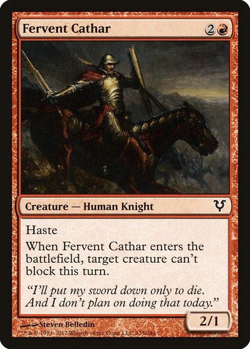 AVR: Fervent Cathar (Foil)