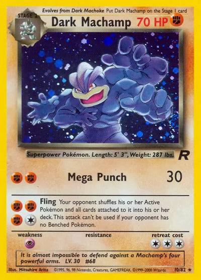 Dark Machamp (10) 10/82 Unlimited Team Rocket