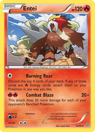 AOR: Entei (14) (Reverse Holofoil)