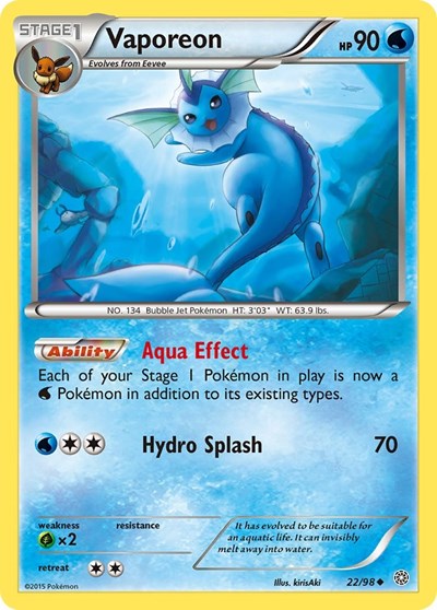 AOR: Vaporeon (Reverse Holofoil)