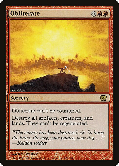 8ED: Obliterate (Foil)