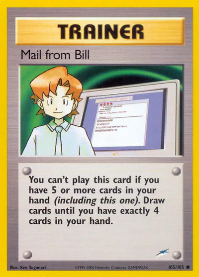 Mail from Bill 105/105 Unlimited Neo Destiny