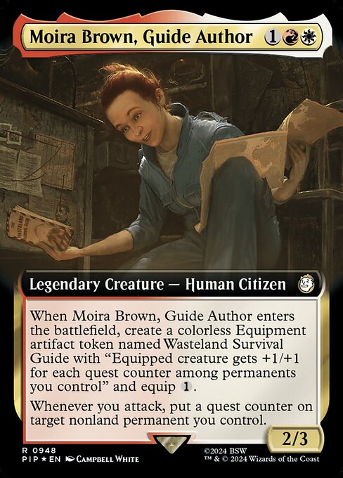 PIP: Moira Brown, Guide Author (Extended Art) (Surge Foil)