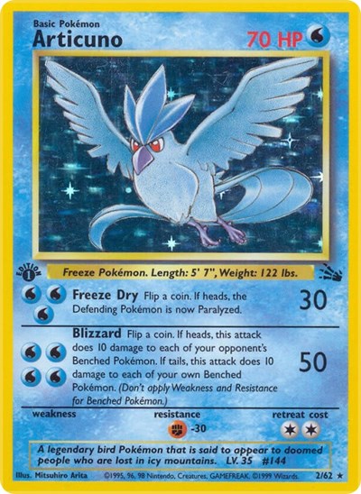 FO: Articuno (2) (1st Edition Holofoil)