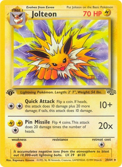 JU: Jolteon (20) (1st Edition)