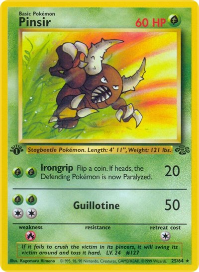 JU: Pinsir (25) (1st Edition)