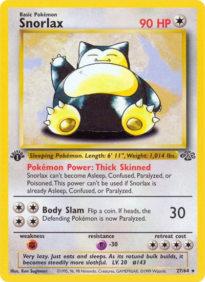 JU: Snorlax (27) (1st Edition)