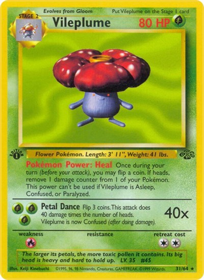 JU: Vileplume (31) (1st Edition)