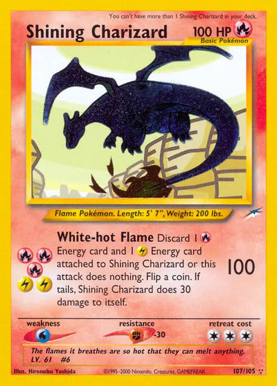 Shining Charizard 107/105 Unlimited Neo Destiny