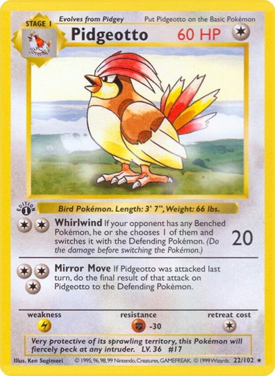 BSS: Pidgeotto (1st Edition)