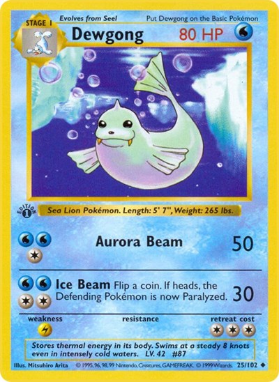 BSS: Dewgong (1st Edition)