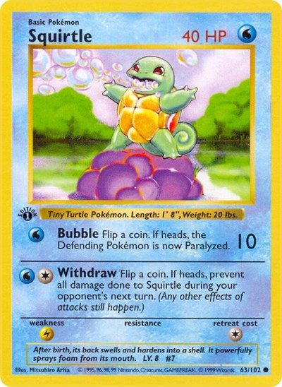 BSS: Squirtle (1st Edition)