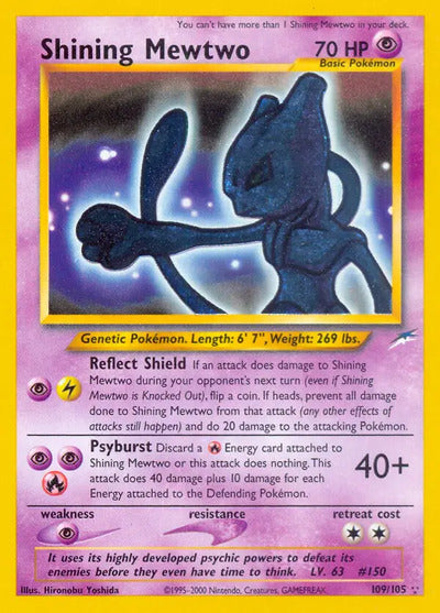 Shining Mewtwo 109/105 Unlimited Neo Destiny