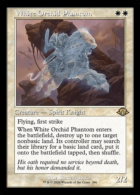 MH3: White Orchid Phantom (Retro Frame)