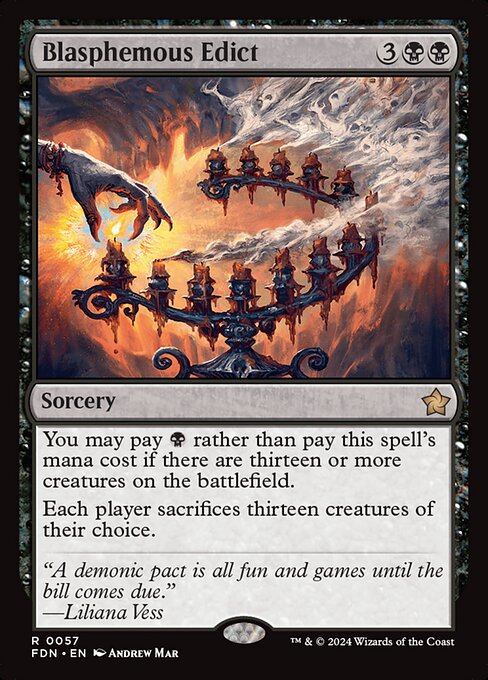 FDN: Blasphemous Edict (Foil)