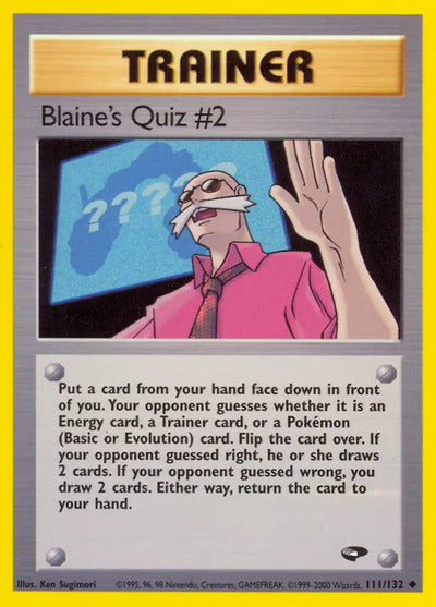 Blaine's Quiz #2 111/132 Unlimited Gym Challenge