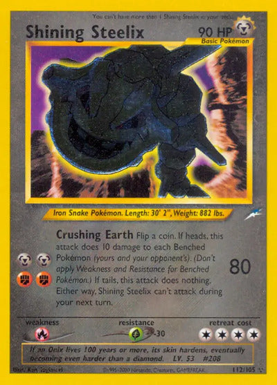 Shining Steelix 112/105 Unlimited Neo Destiny