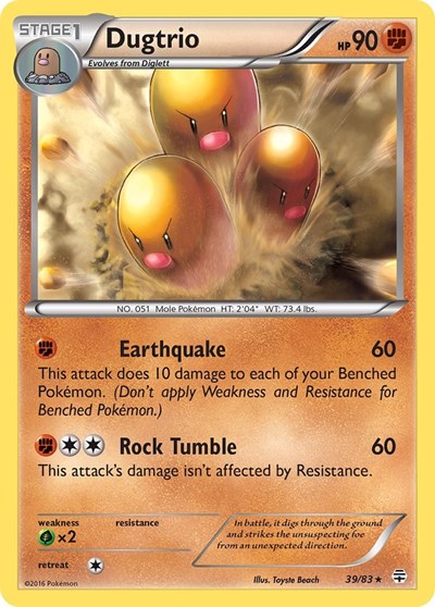 GEN: Dugtrio (Reverse Holofoil)