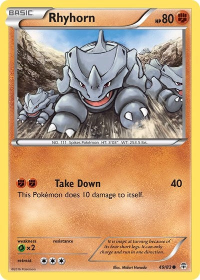 GEN: Rhyhorn (Reverse Holofoil)