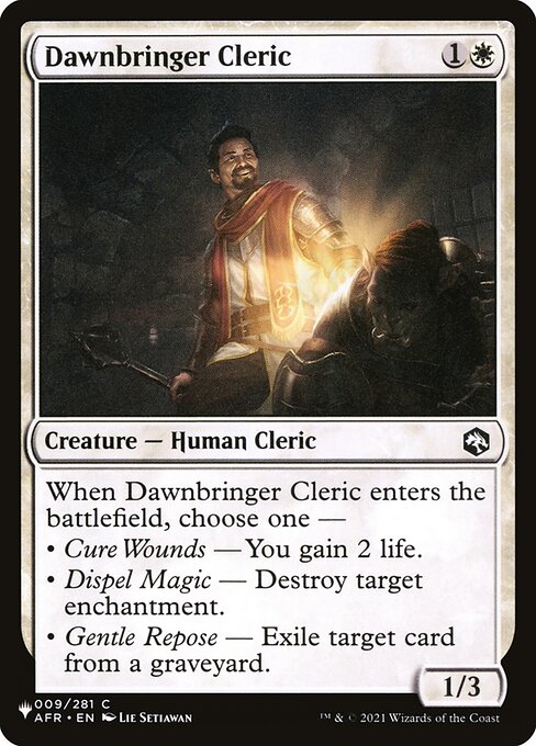 PLST: Dawnbringer Cleric