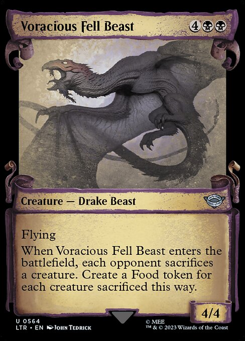 LTR: Voracious Fell Beast (Showcase Scrolls) (Foil)