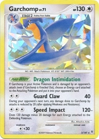 PR: Garchomp - 5/147 (Cracked Ice Holo) (Holofoil)