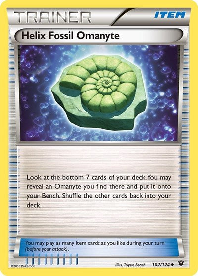 FCO: Helix Fossil Omanyte (Reverse Holofoil)