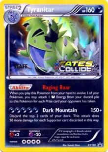 PR: Tyranitar - XY130 (Prerelease) [Staff] (Holofoil)