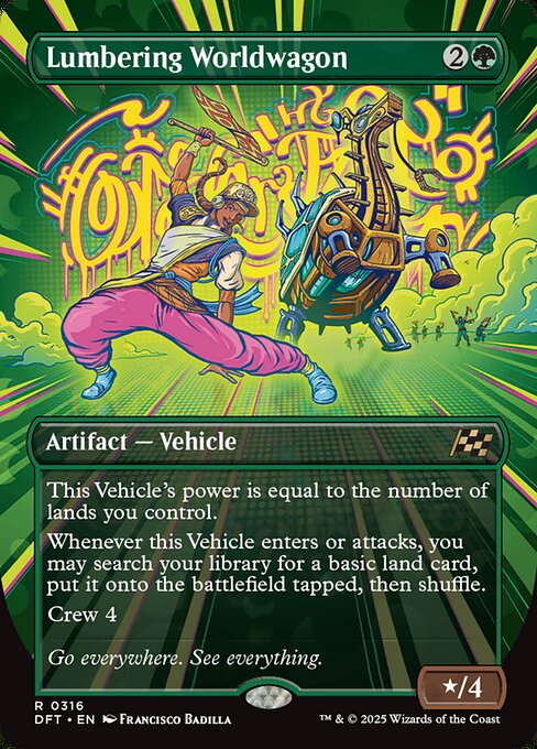 DFT: Lumbering Worldwagon (Borderless) (Foil)