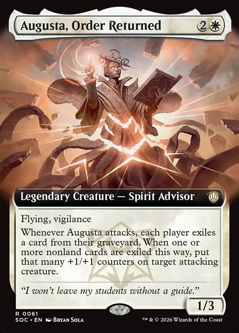 SOC: Augusta, Order Returned (Extended Art)