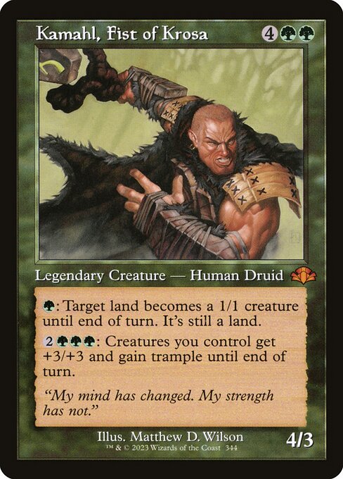 DMR: Kamahl, Fist of Krosa (Retro Frame)