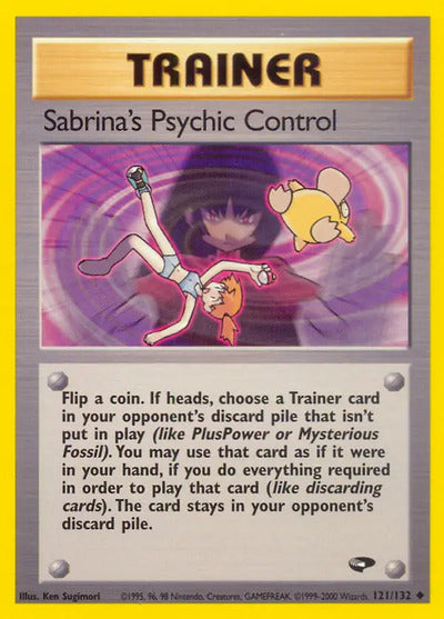 Sabrina's Psychic Control 121/132 Unlimited Gym Challenge