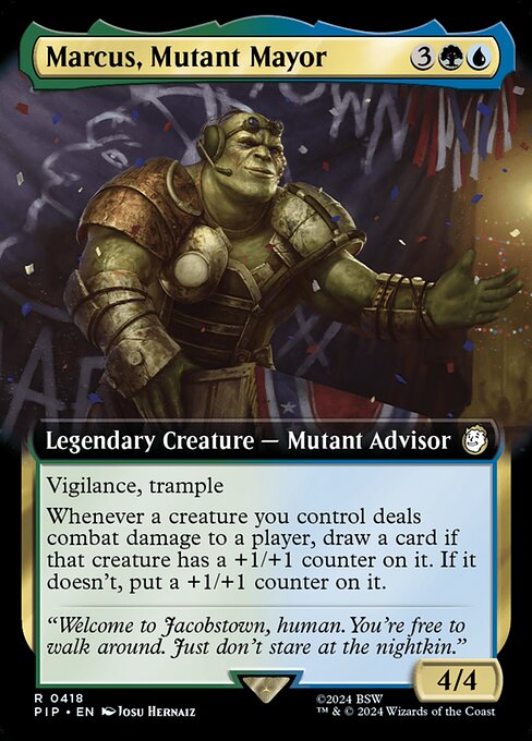 PIP: Marcus, Mutant Mayor (Extended Art)