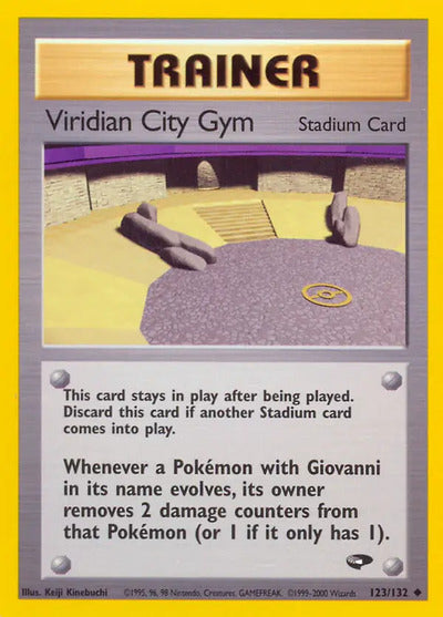 Viridian City Gym 123/132 Unlimited Gym Challenge